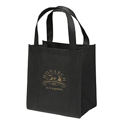 MONARCH BLACK NON-WOVEN TOTE BAG